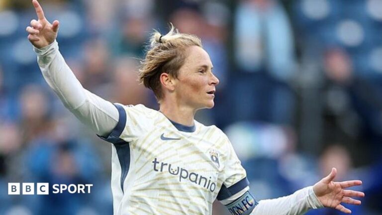 Women’s World Cup qualifying play-offs: Jess Fishlock set to return as coach Jess Fishlock celebrates Seattle Reign's victory last weekend with team-mates